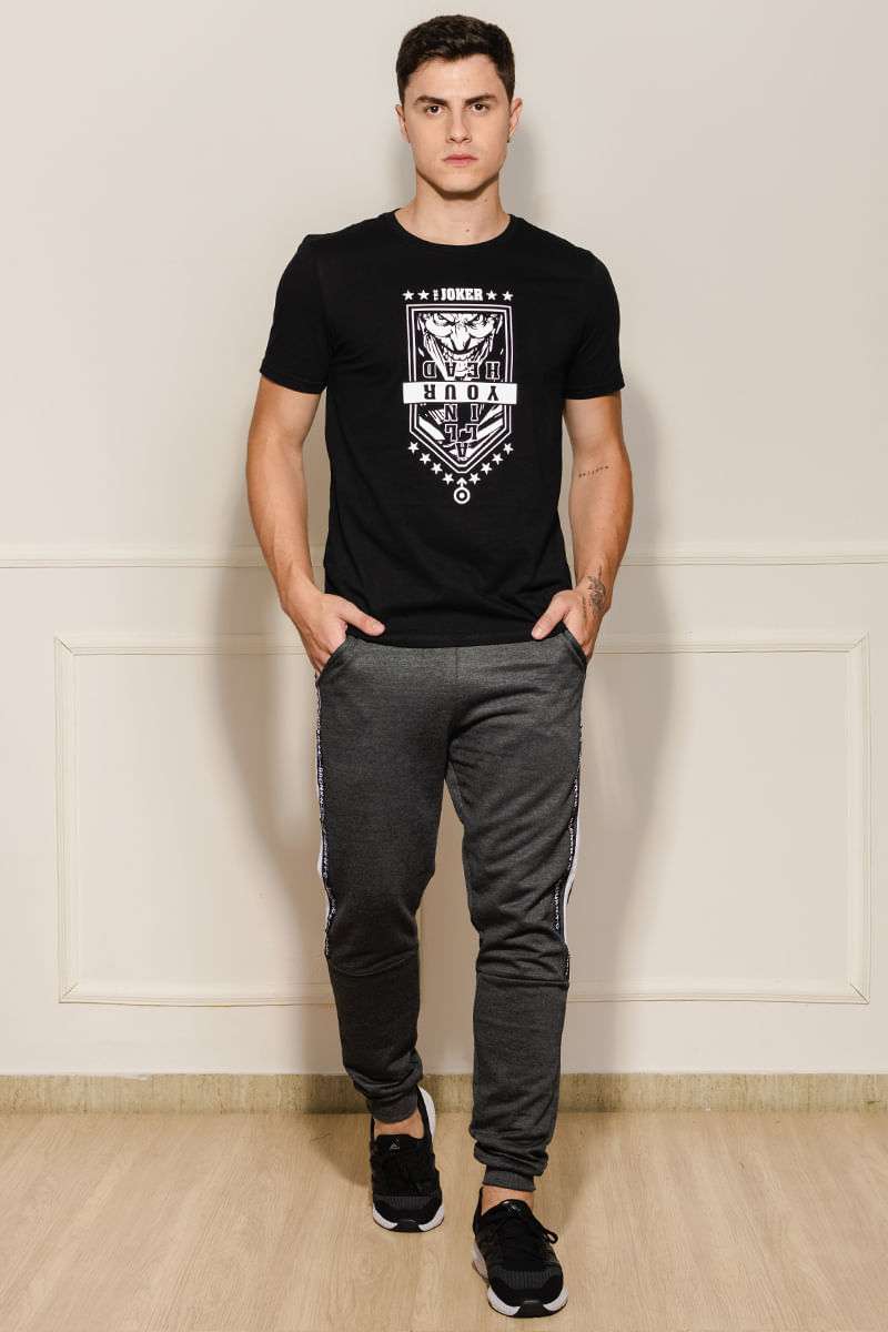 Calca-Masculina-Jogger-Faixa-Lateral---Cinza