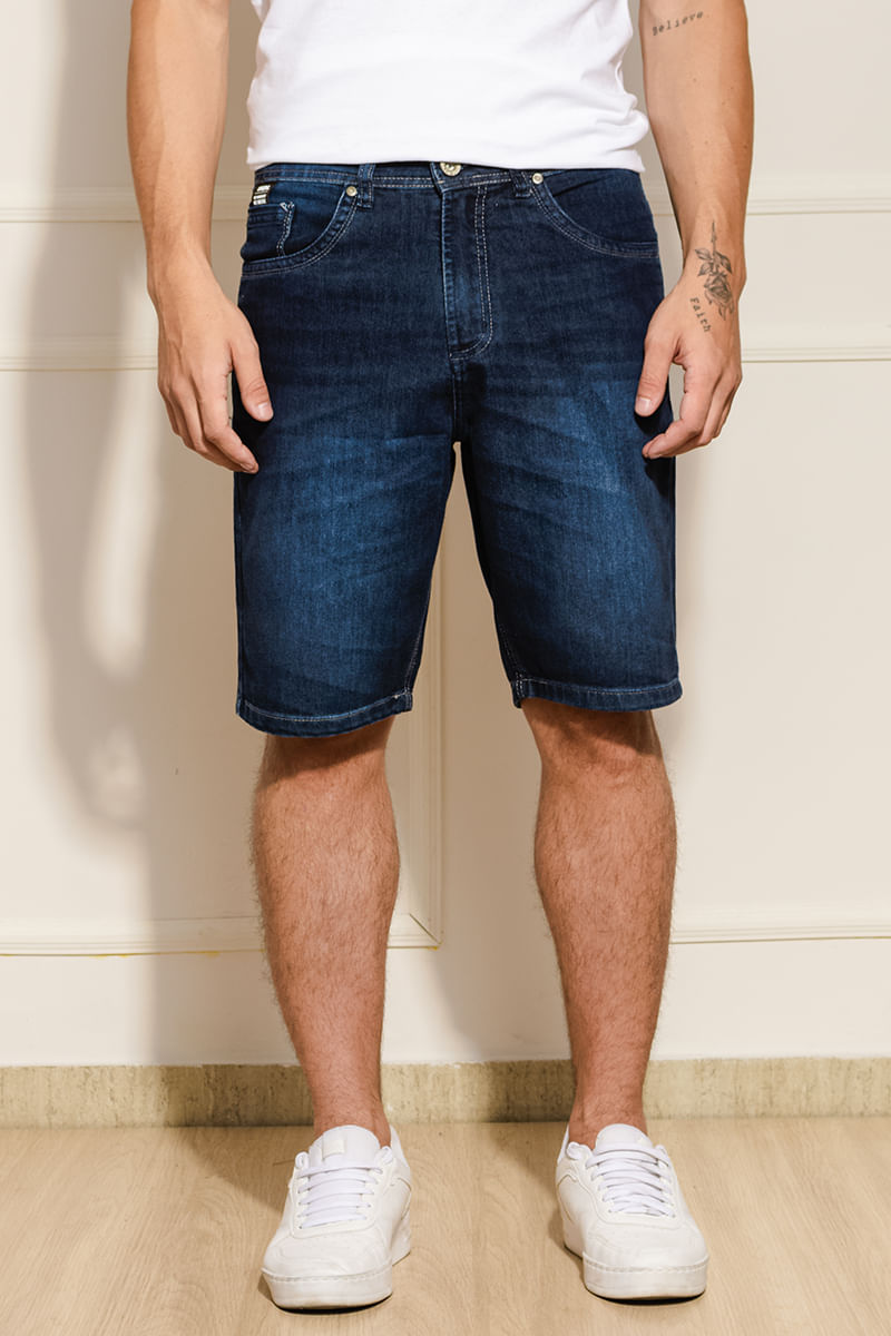 Bermuda-Masculina-Jeans-Estonada---Azul