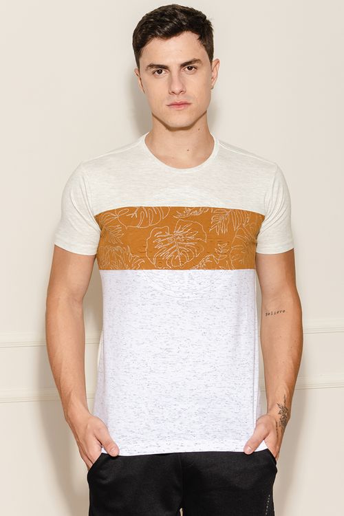 Camiseta Masculina Recorte Embossy Gangster
