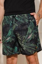 Bermuda-Masculina-Folhagens---Preto