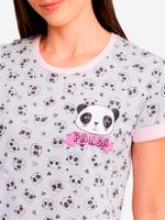 Pijama-Feminino-Panda---Cinza