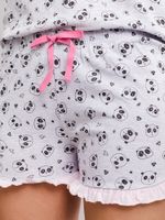 Pijama-Feminino-Panda---Cinza