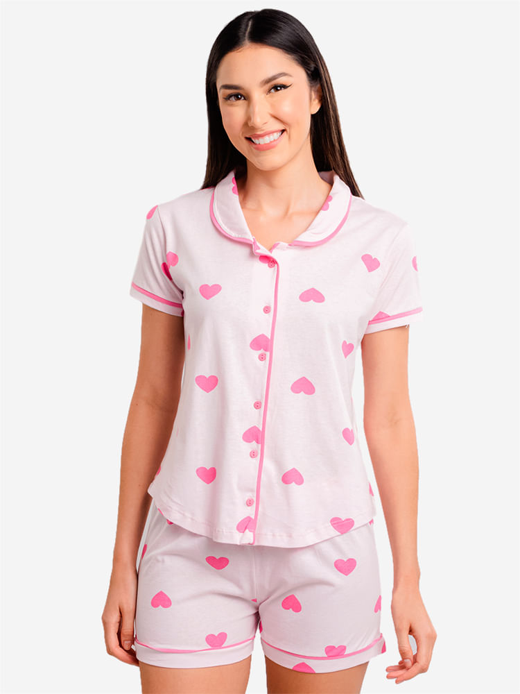 Pijama-Feminino-Coracoes---Rosa