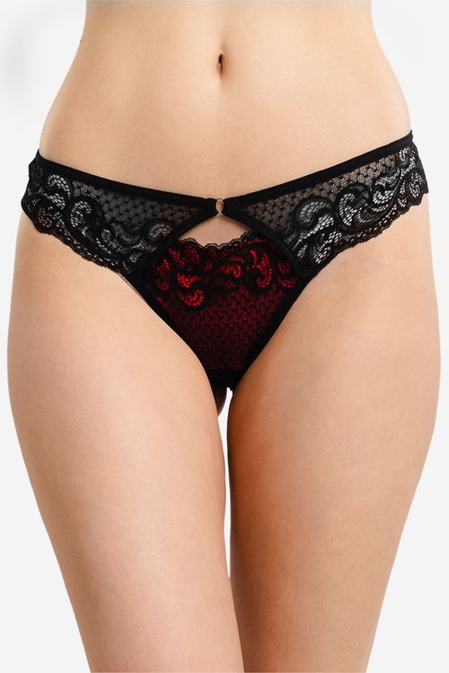 Calcinha Feminina Renda - Vermelho