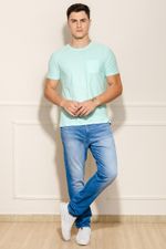 Camiseta-Masculina-Com-Bolso---Azul