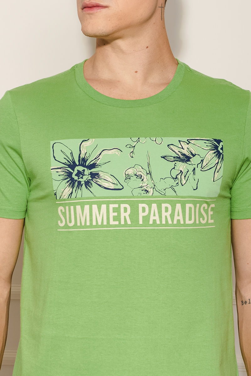 Camiseta-Masculina-Summer-Paradise---Verde