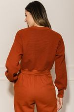 Blusa-Feminina-Moletom-Texturizado---Laranja
