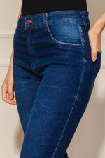 Calca-Feminina-Jeans-Skinny-Barra-Dobrada---Azul