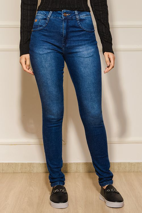 Calça Feminina Jeans com Elastano - Azul