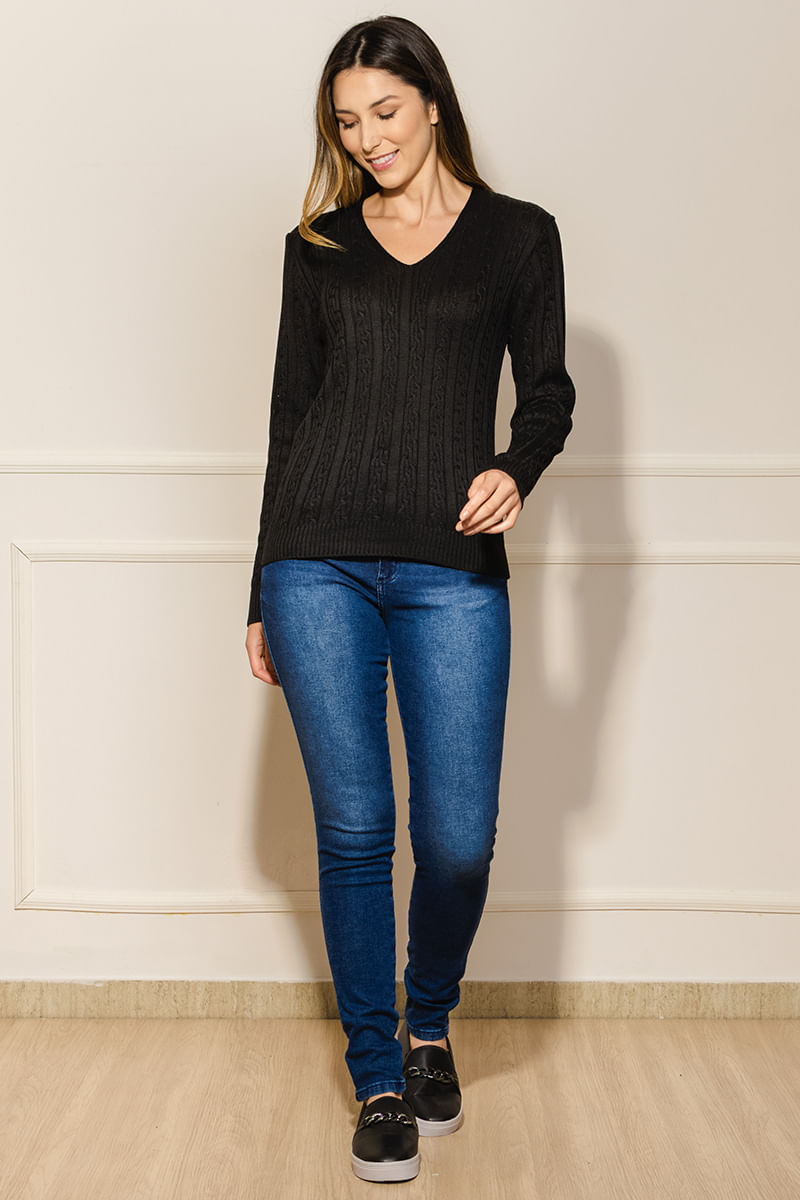 Calca-Feminina-Jeans-com-Elastano---Azul