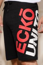 Bermuda-Masculina-Moletom-Logotipo-Lateral---Preto