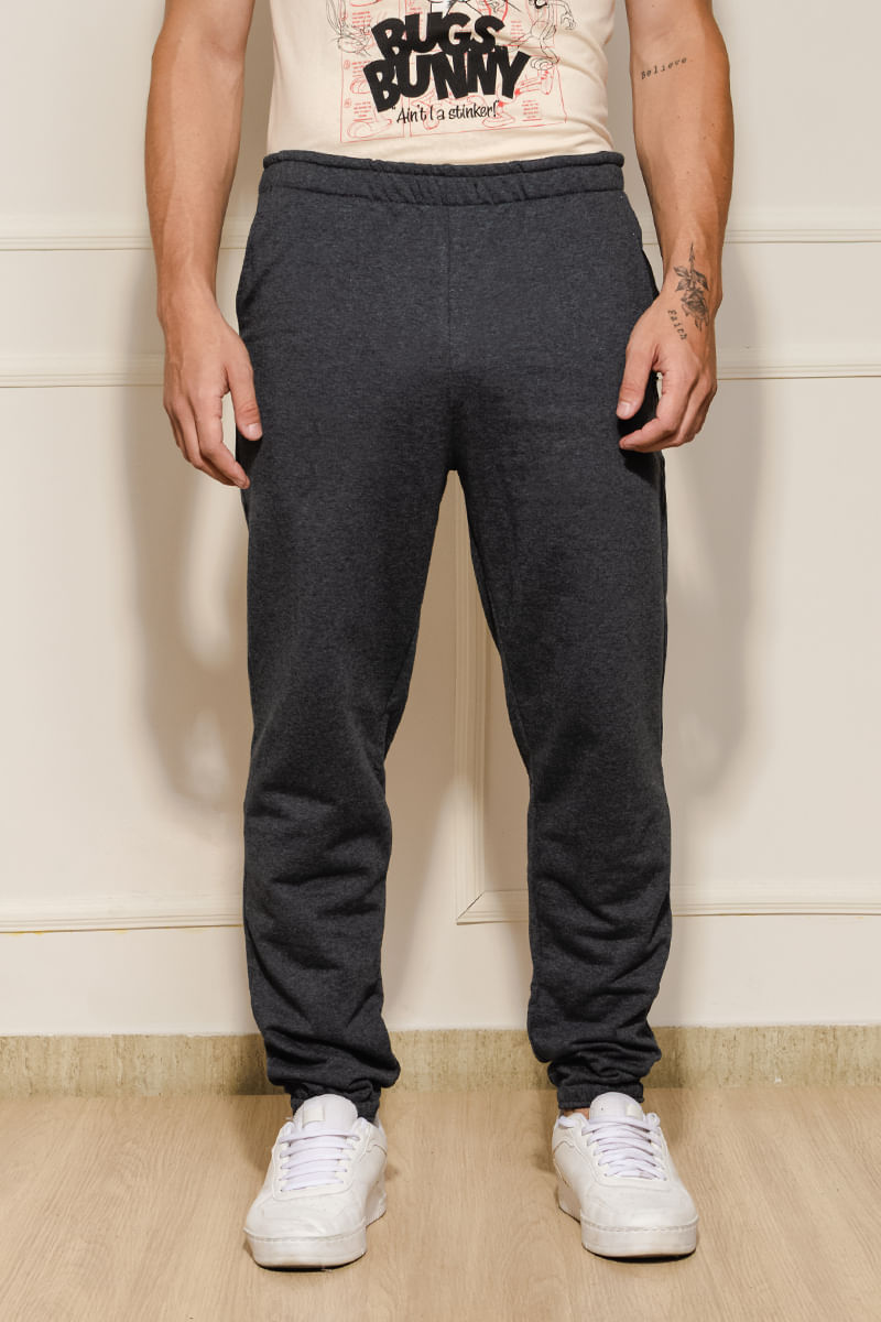 Calca-Masculina-Jogger-Moletom---Cinza