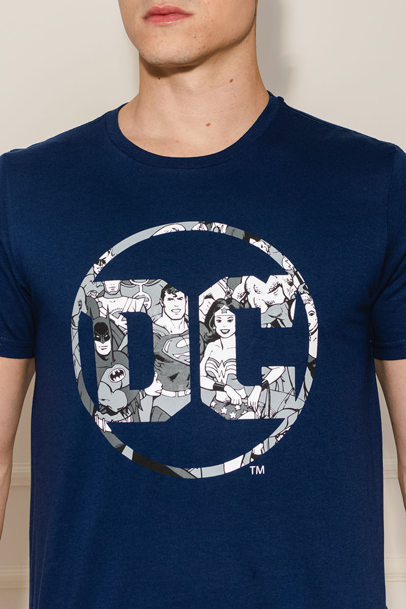 Camiseta-Masculina-DC-Comics---Azul