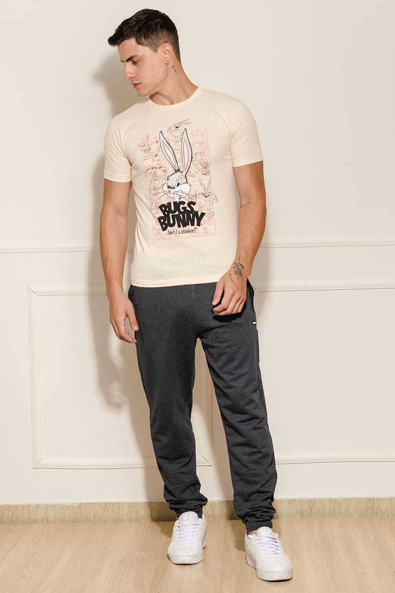Camiseta-Masculina-Pernalonga---Bege