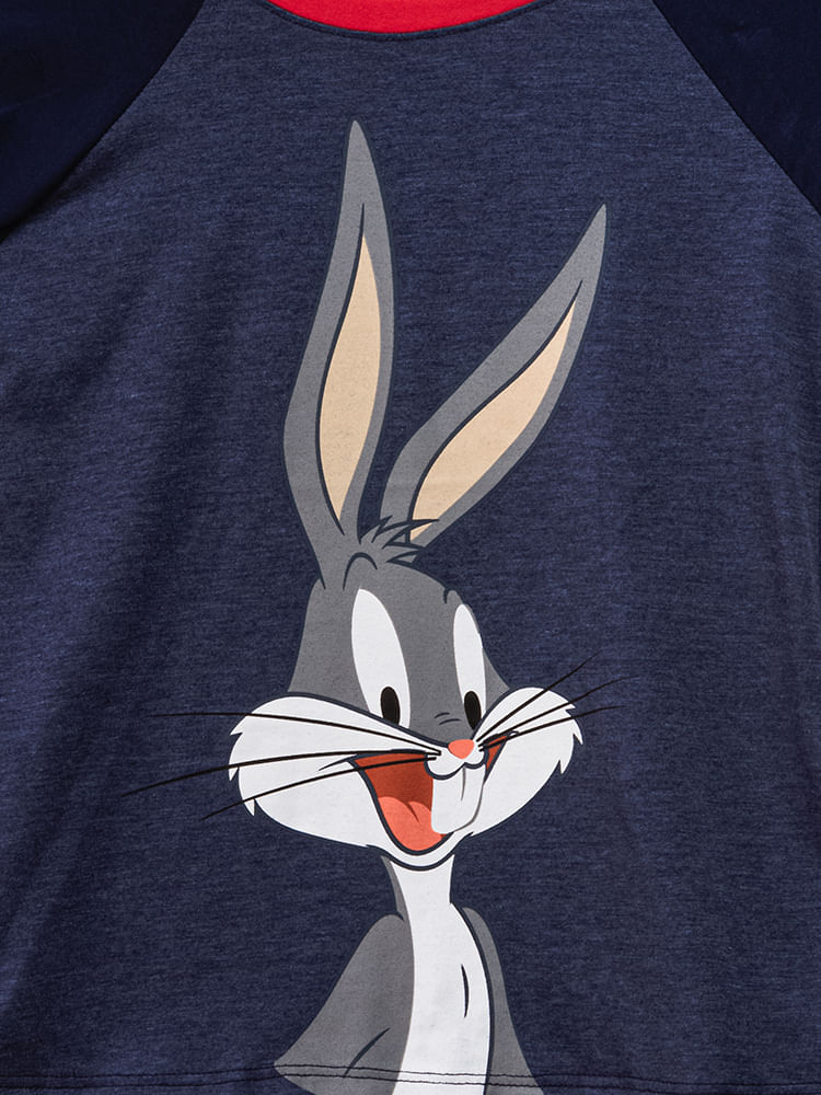 Camiseta-Infantil-Masculino-Pernalonga---Azul-Marinho