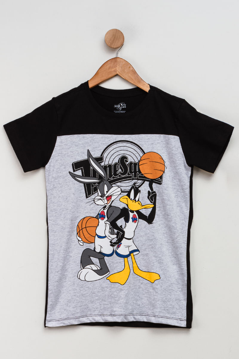 Camiseta-Juvenil-Masculino-Space-Jam---Preto