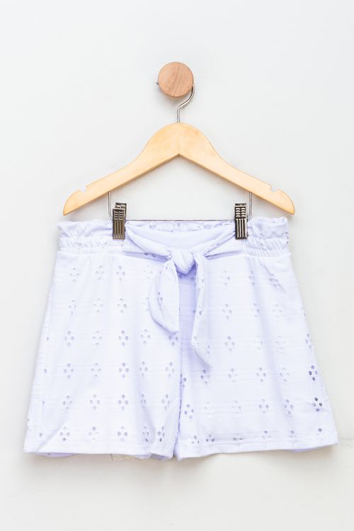 Shorts Juvenil Feminino Laise - Branco