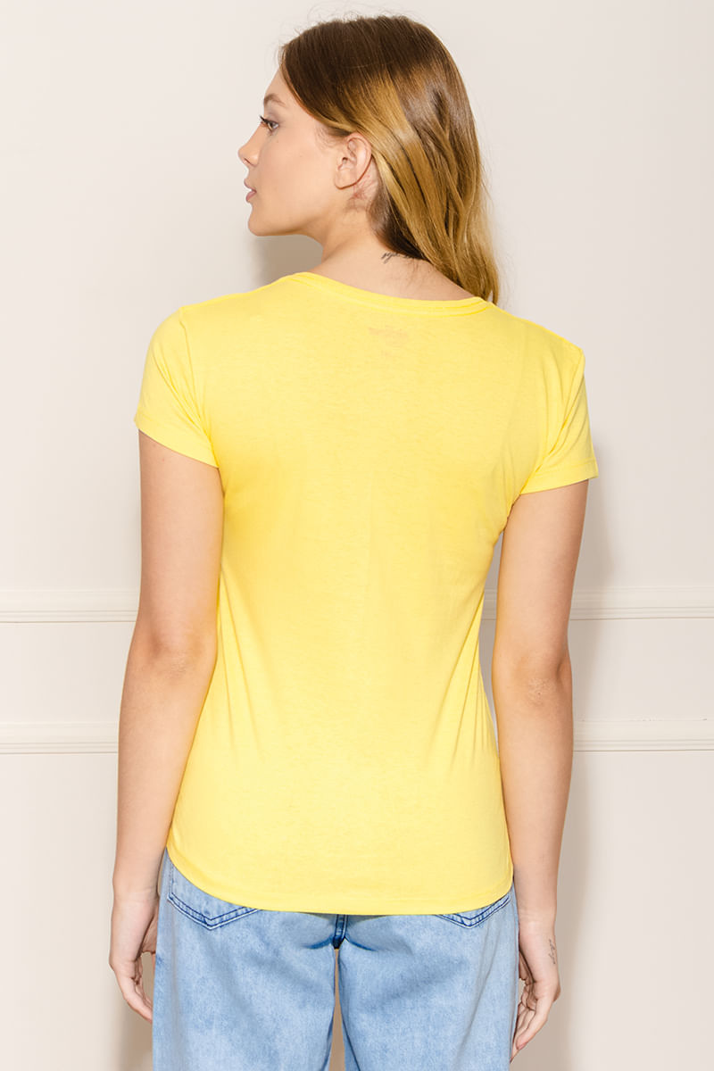 Camiseta-Feminina-Meninas-Super-Poderosas---Amarelo