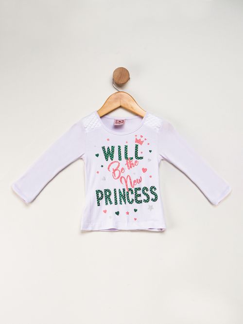 Blusa Infantil Feminina Matelasse Ombro