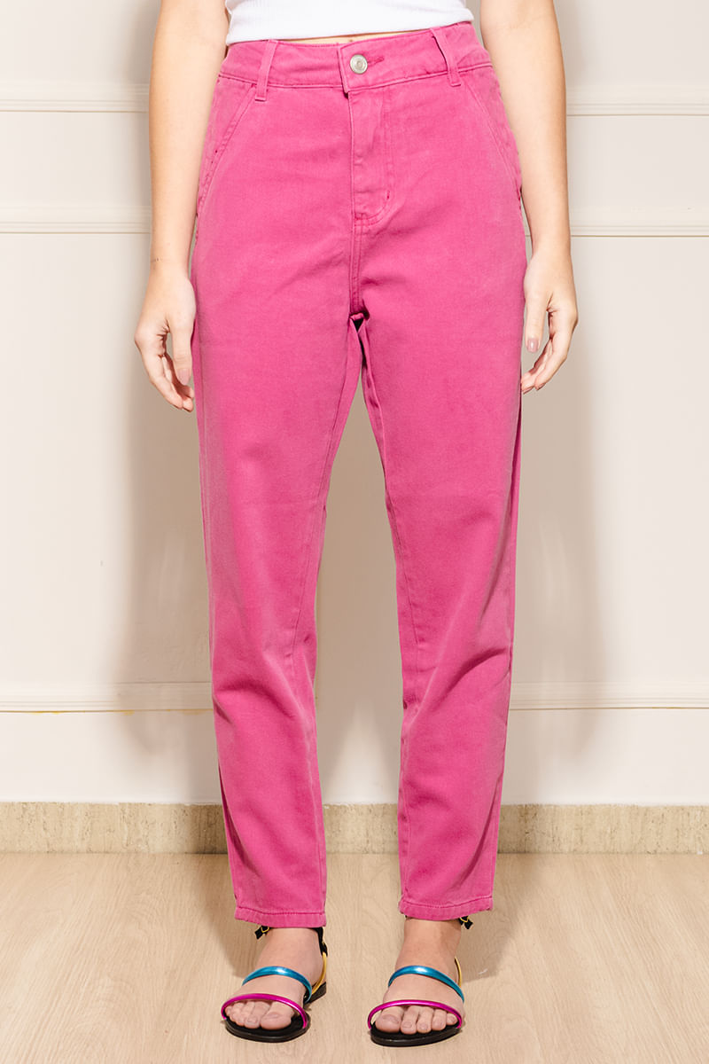Calca-Feminina-Mom-Jeans---Rosa