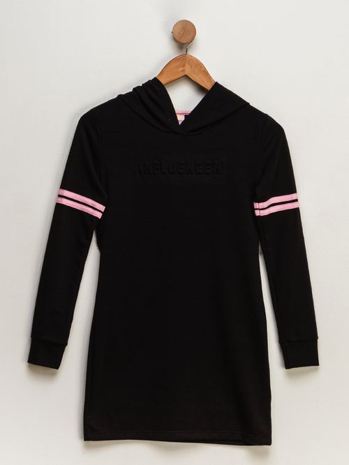 Vestido Juvenil Feminino Influencer - Preto