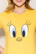 Camiseta-Feminina-Piu-Piu---Amarelo