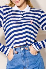 Camisa-Polo-Feminina-Listrada-Pernalonga---Azul