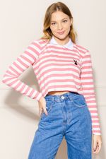 Camisa-Polo-Feminina-Listrada-Pernalonga---Rosa