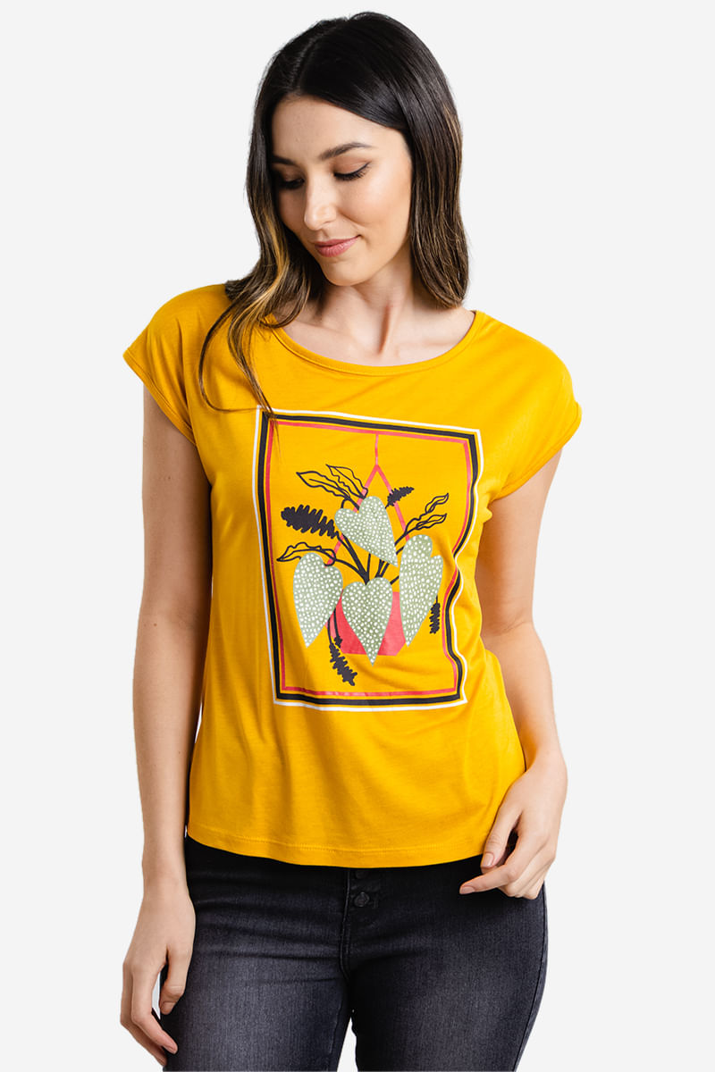 Blusa-Feminina-Folhagens---Amarelo