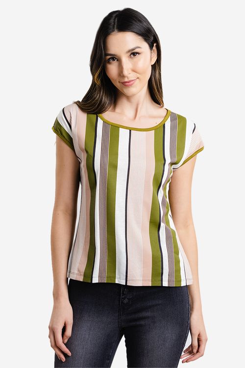 Blusa Feminina Listrada - Verde