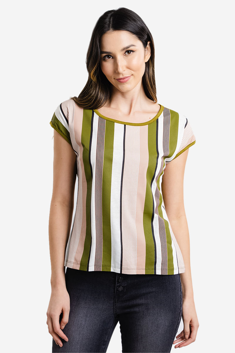 Blusa-Feminina-Listrada---Verde