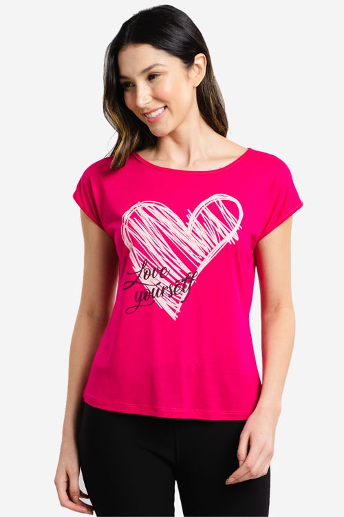 Blusa Feminina Coração - Rosa