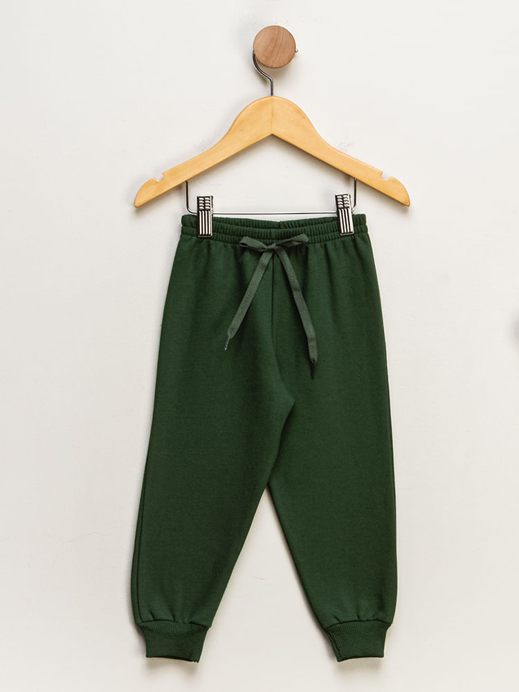 Calca-Infantil-Masculino-Moletom---Verde-Militar