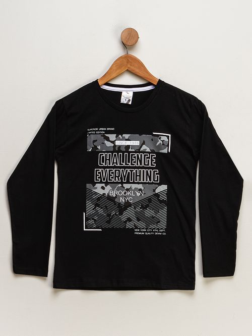 Camiseta Juvenil Masculino Challenge - Preto