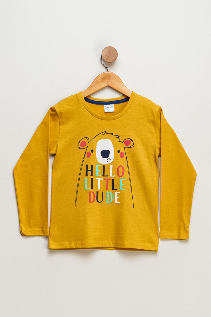 Camiseta-Infantil-Masculino-Urso---Amarelo