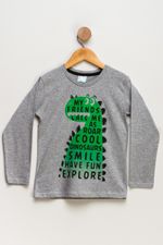 Camiseta-Infantil-Masculino-Dinossauro---Cinza