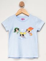 Camiseta-Infantil-Feminina-Super-Poderosas---Azul