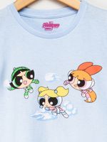 Camiseta-Infantil-Feminina-Super-Poderosas---Azul
