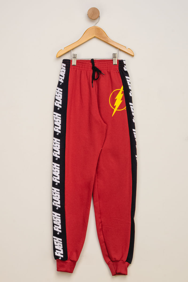 Calca-Juvenil-Masculino-Moletom-Flash---Vermelho