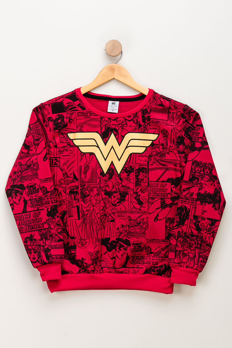 Blusa-Juvenil-Feminino-Moletom-Mulher-Maravilha-Sublimado---Vermelho