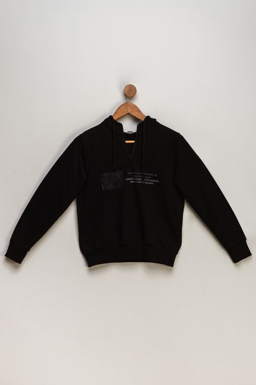 Jaqueta Juvenil Masculina Moletom Zip