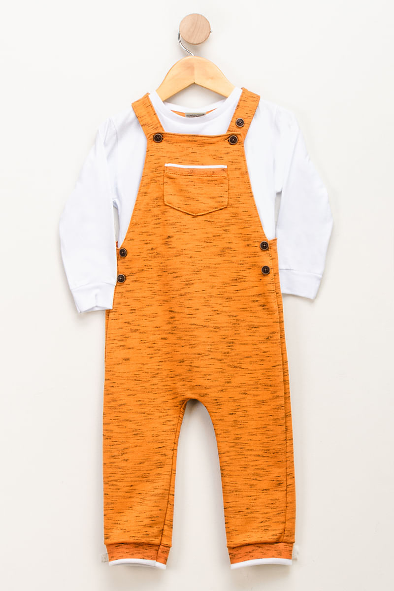 Conjunto-Infantil-Masculino-Jardineira---Laranja