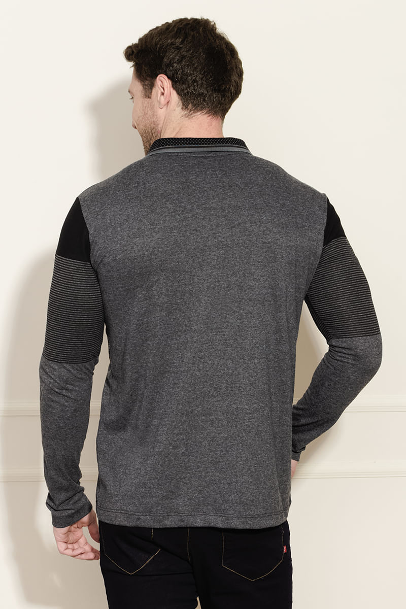Camisa-Polo-Masculina-Manga-Longa---Preta