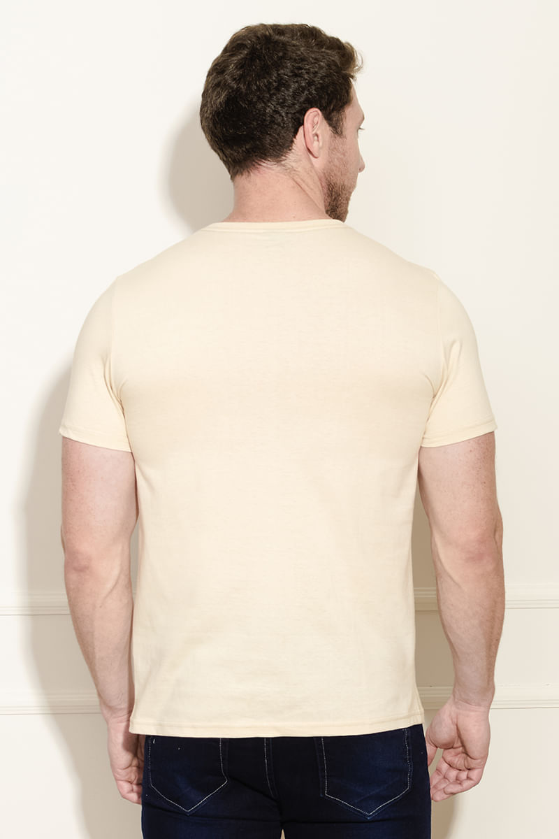 Camiseta-Masculina-Paradise---Bege