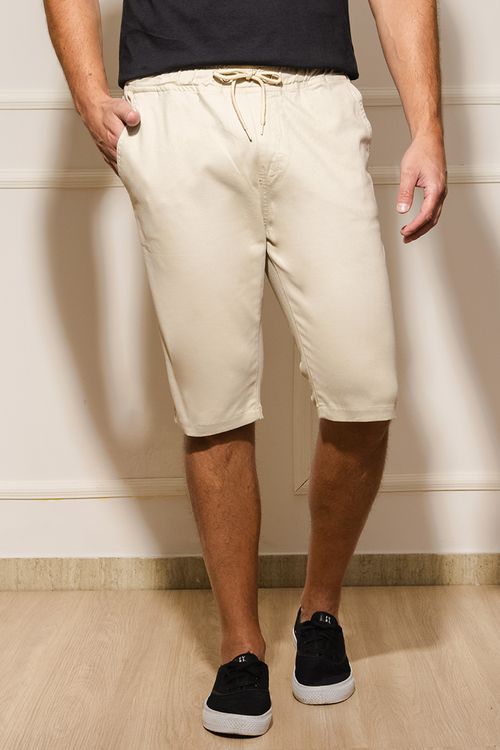 Bermuda Sarja Masculina - Bege