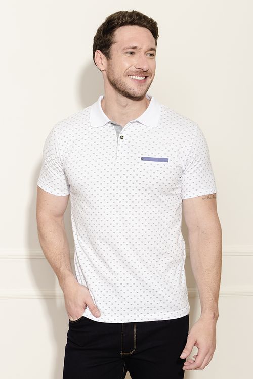 Camisa Polo Masculina Estampada