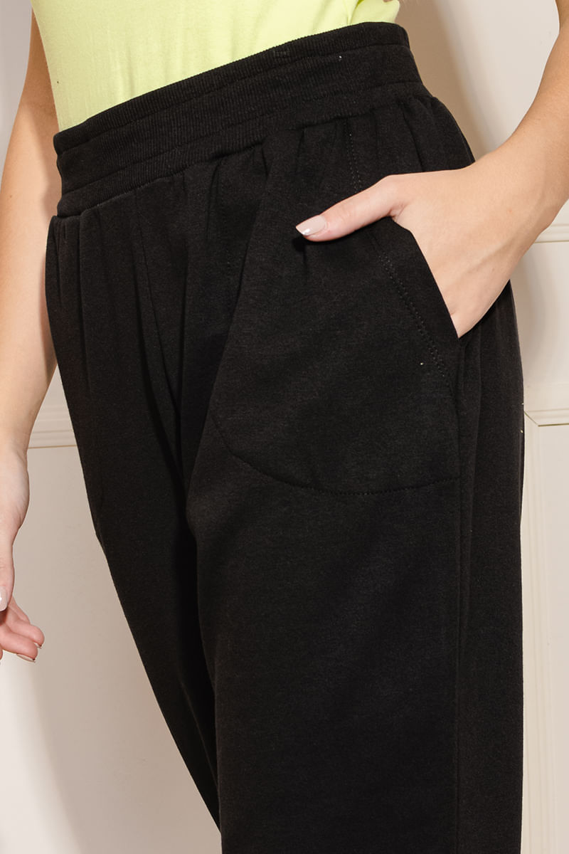 Calca-Feminina-Moletom-Jogger---Preto