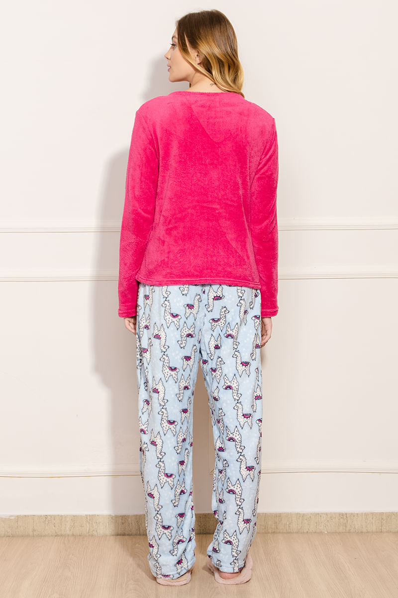 Pijama-Feminino-Lhama---Rosa