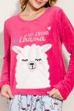 Pijama-Feminino-Lhama---Rosa