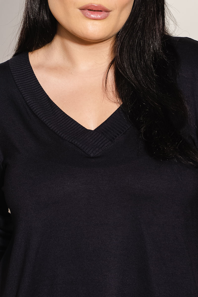 Blusa-Feminina-Plus-Size-Gola-V